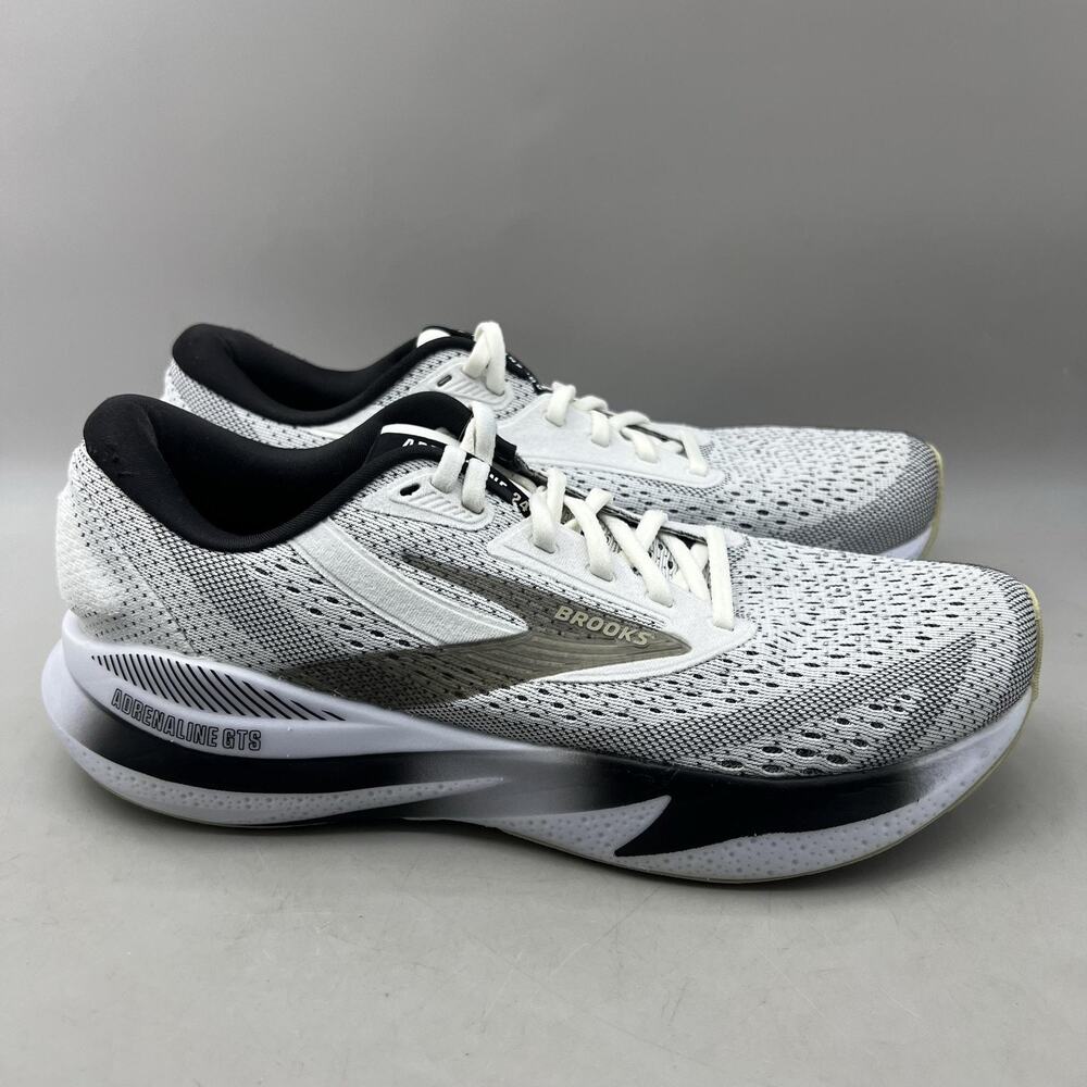 Brooks Adrenaline GTS 24 Running Shoes Women Size 9 B White Comfort Low Sneakers